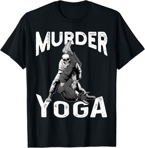 Murder Yoga BJJ Brazilian Jiu Jitsu BJJ Grappling NoGi T-Shirt - T-Shirt | Black
