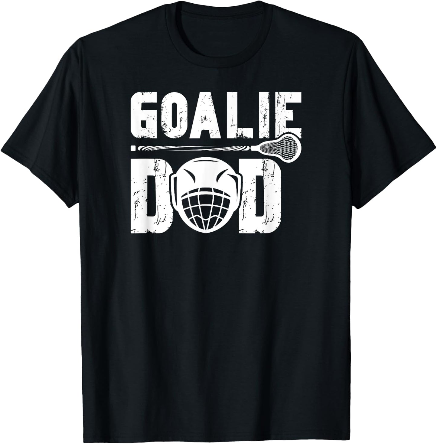 Lacrosse Goalie Dad Of A Lacrosse Goalkeeper Father T-Shirt - T-Shirt | Black