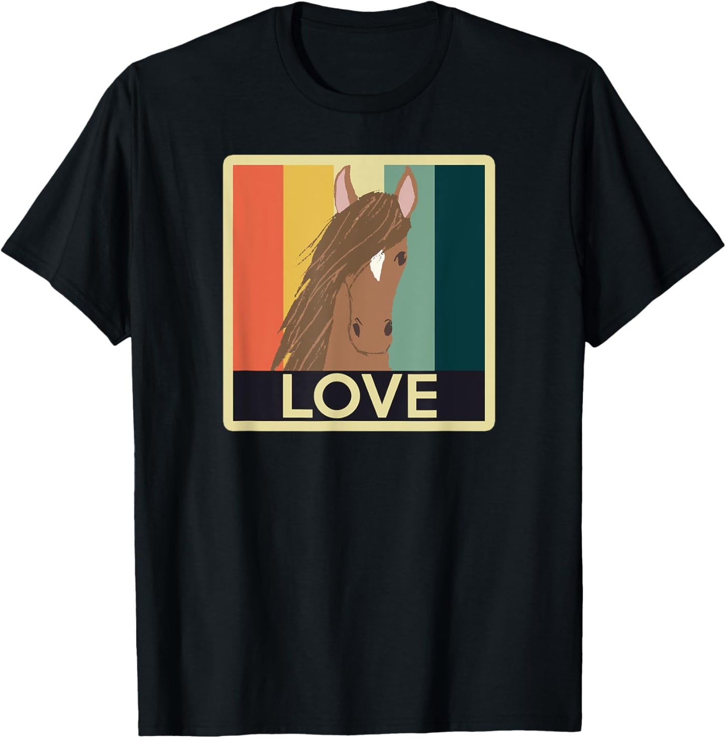 Beautiful Bay Horse T-Shirt - T-Shirt | Black