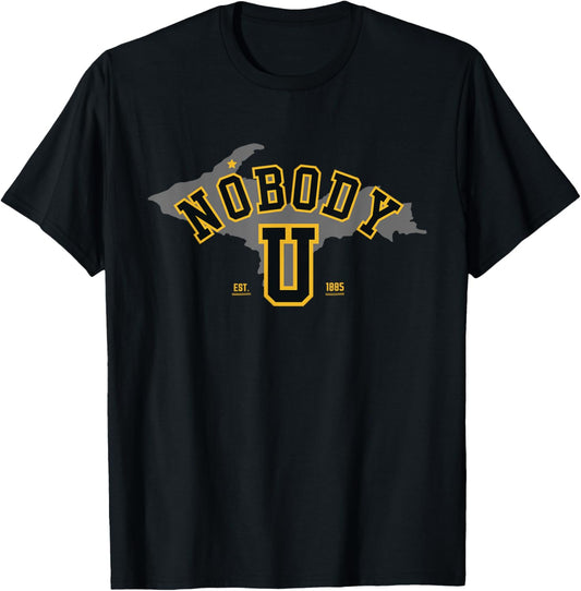 Nobody U - Michigan Team Michigan Nobody U T-Shirt - T-Shirt | Black