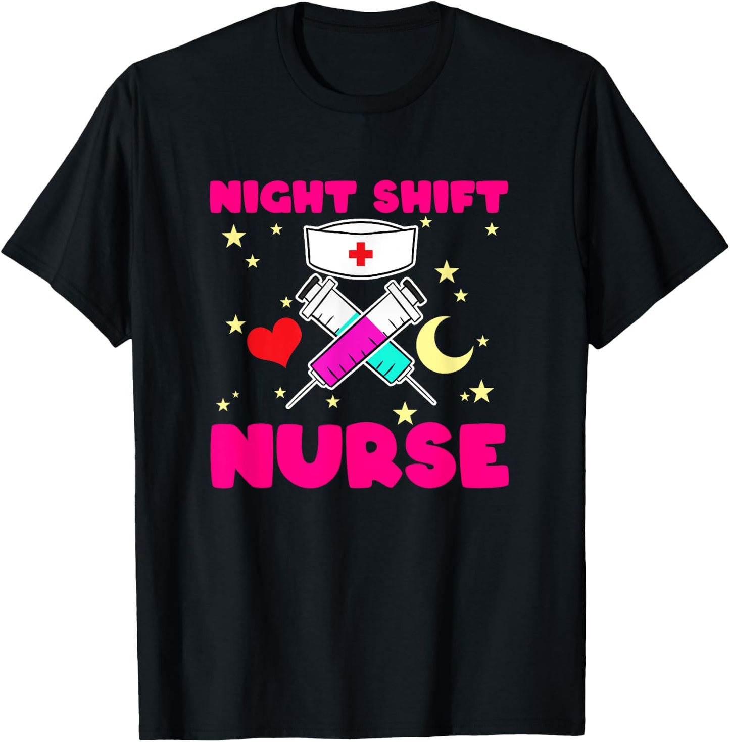 Nurse Hospital Helper Tool Lifesavers Nursing Night Shift T-Shirt - T-Shirt | Black
