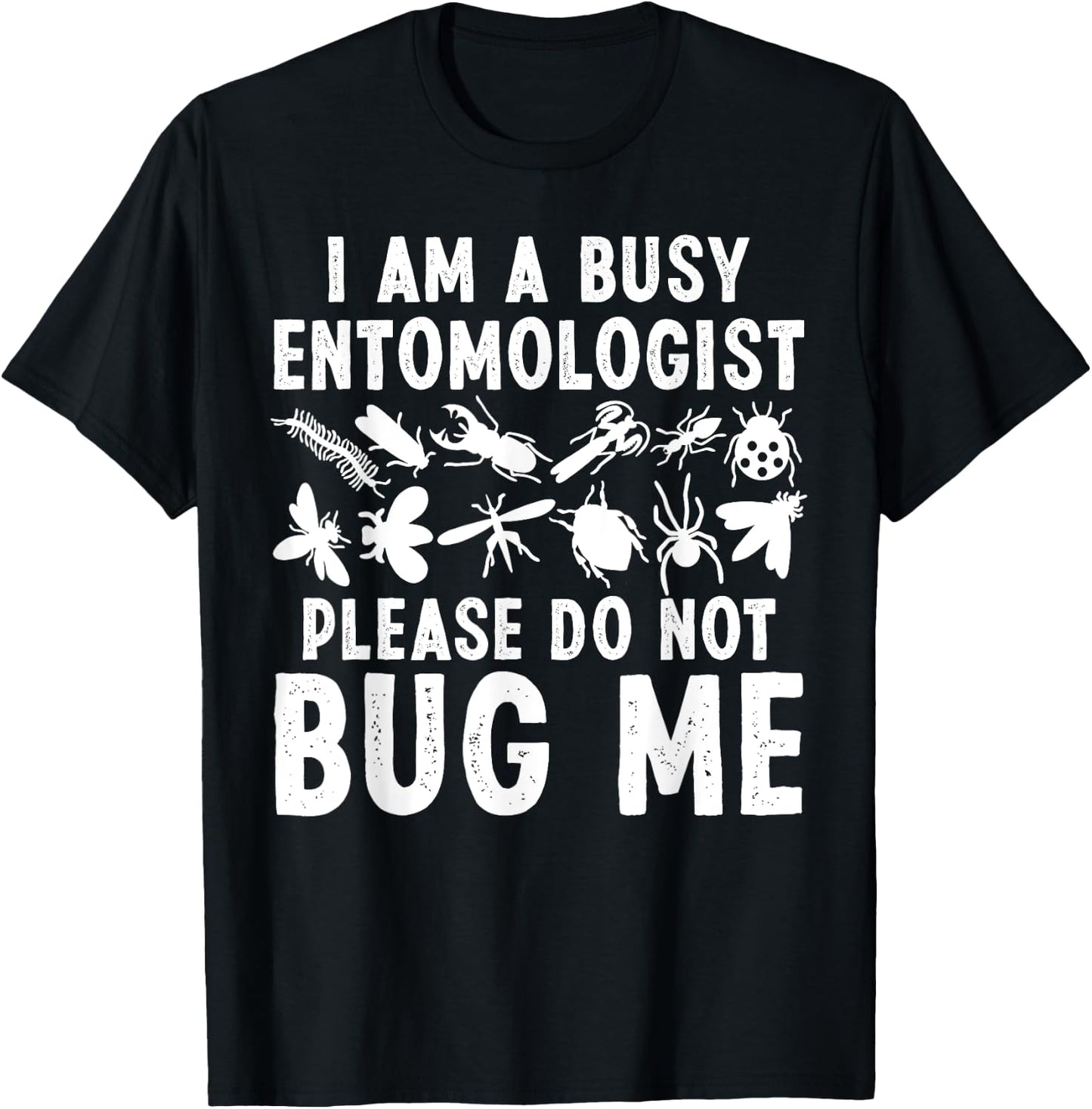 Cool Entomology Art Men Women Entomologist Insect Lady Bug T-Shirt - T-Shirt | Black