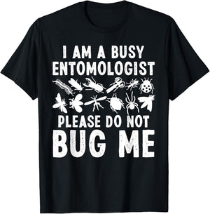 Cool Entomology Art Men Women Entomologist Insect Lady Bug T-Shirt - T-Shirt | Black