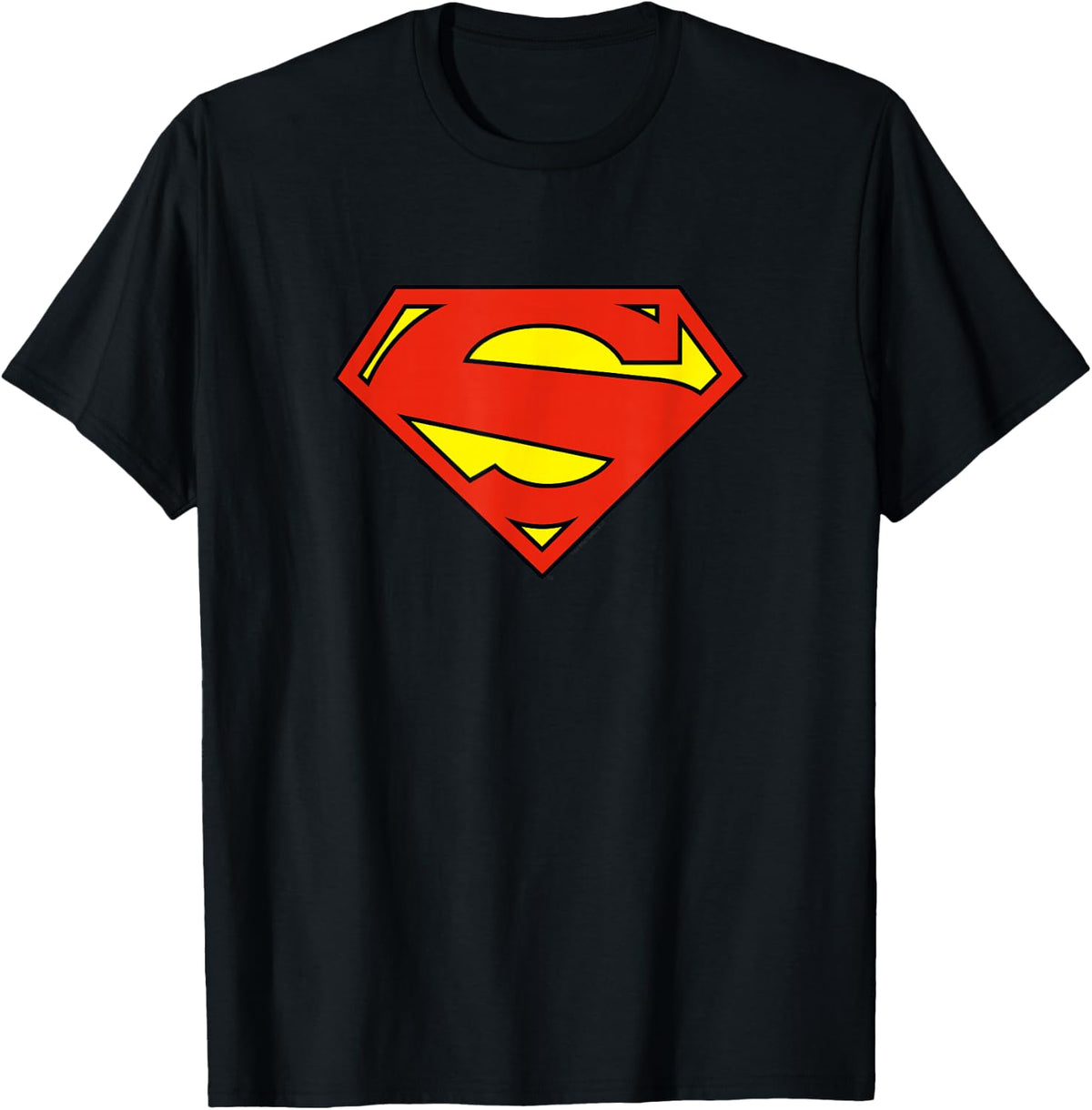 Superman New 52 Logo Shield T-Shirt - T-Shirt | Black