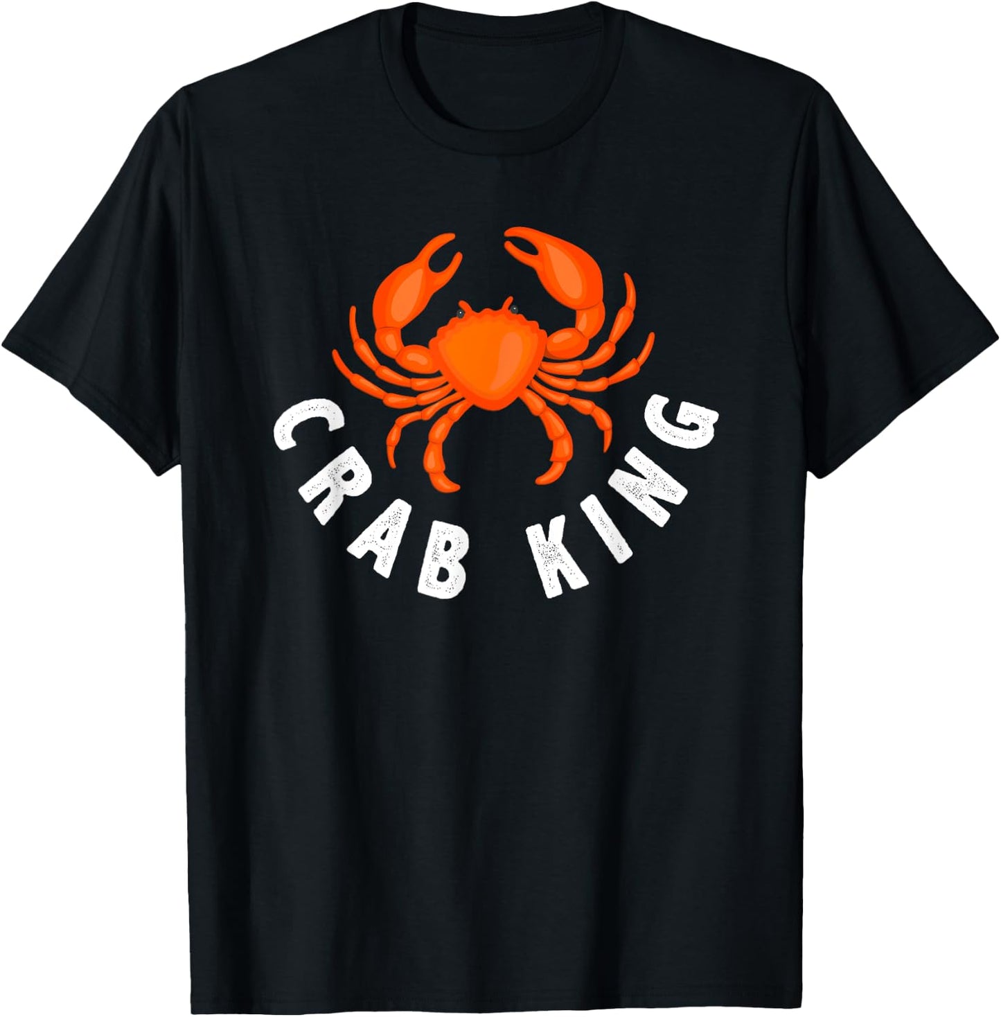 Crab King - Funny Seafood Crab Fishing Gift T-Shirt - T-Shirt | Black