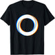 Trippy Geometric Circle Shape Abstract Optical Illusion EDM T-Shirt - T-Shirt | Black
