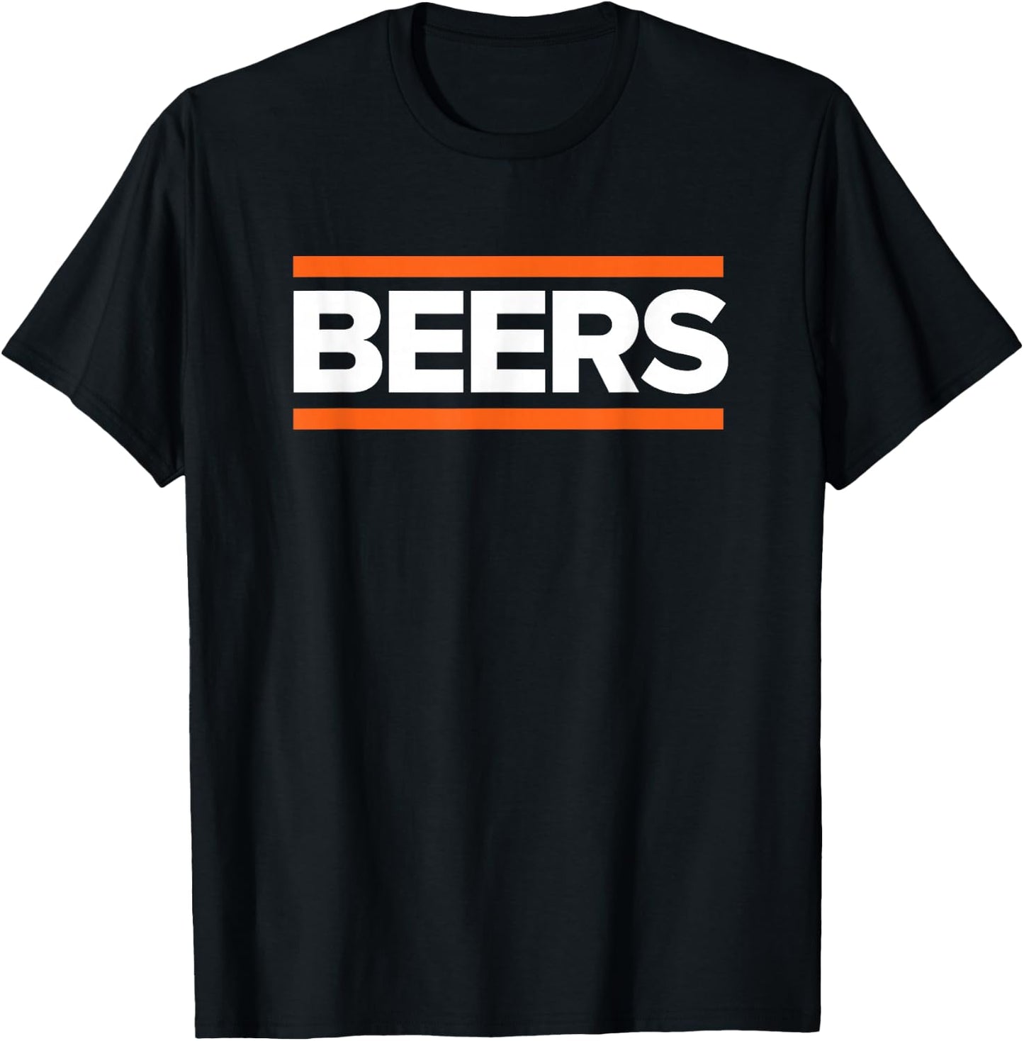 BEERS - Funny Party Beer Day Drinking Blue & Orange T-Shirt - T-Shirt | Black