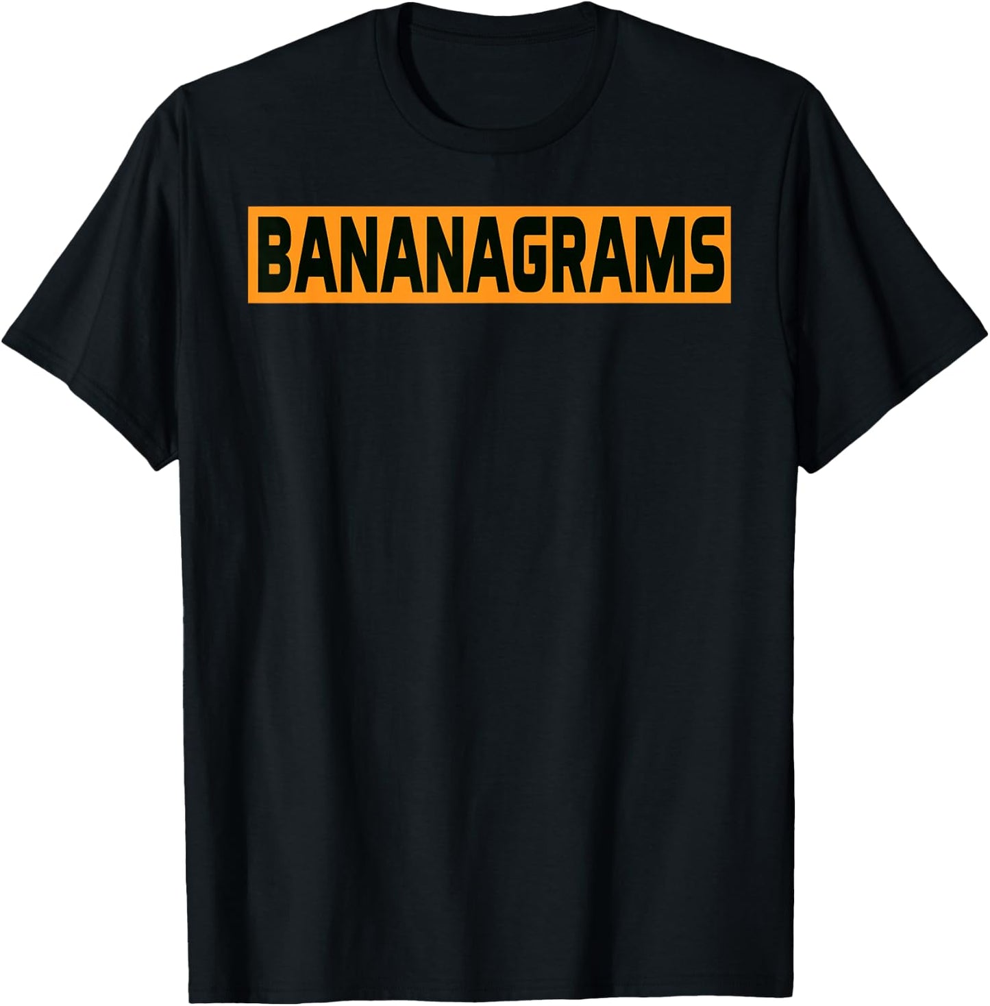 Bananagrams Game Simple Text Funny Games T-Shirt - T-Shirt | Black
