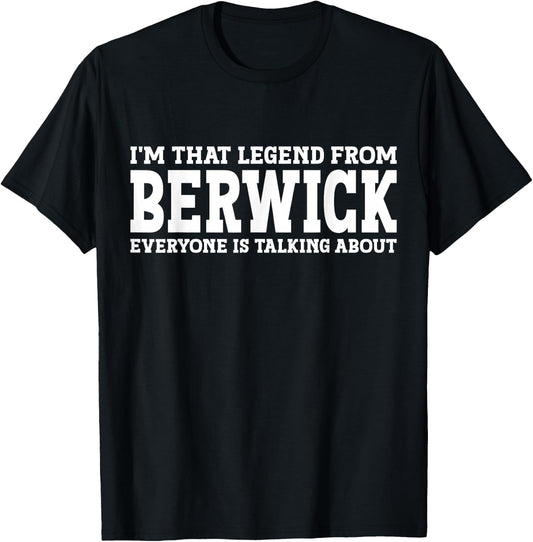 Berwick Hometown PA Pennsylvania Home Roots City Berwick T-Shirt - T-Shirt | Black