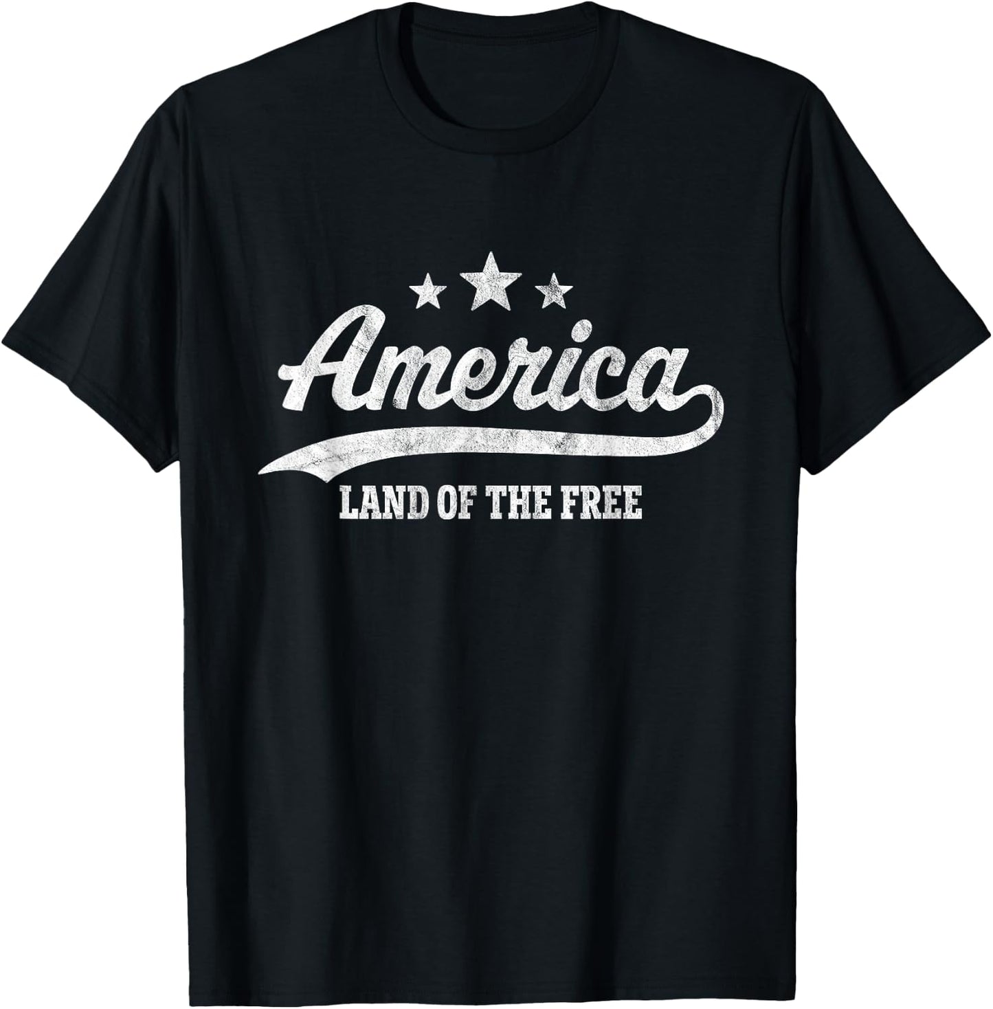 America Land of the Free T-Shirt - T-Shirt | Black