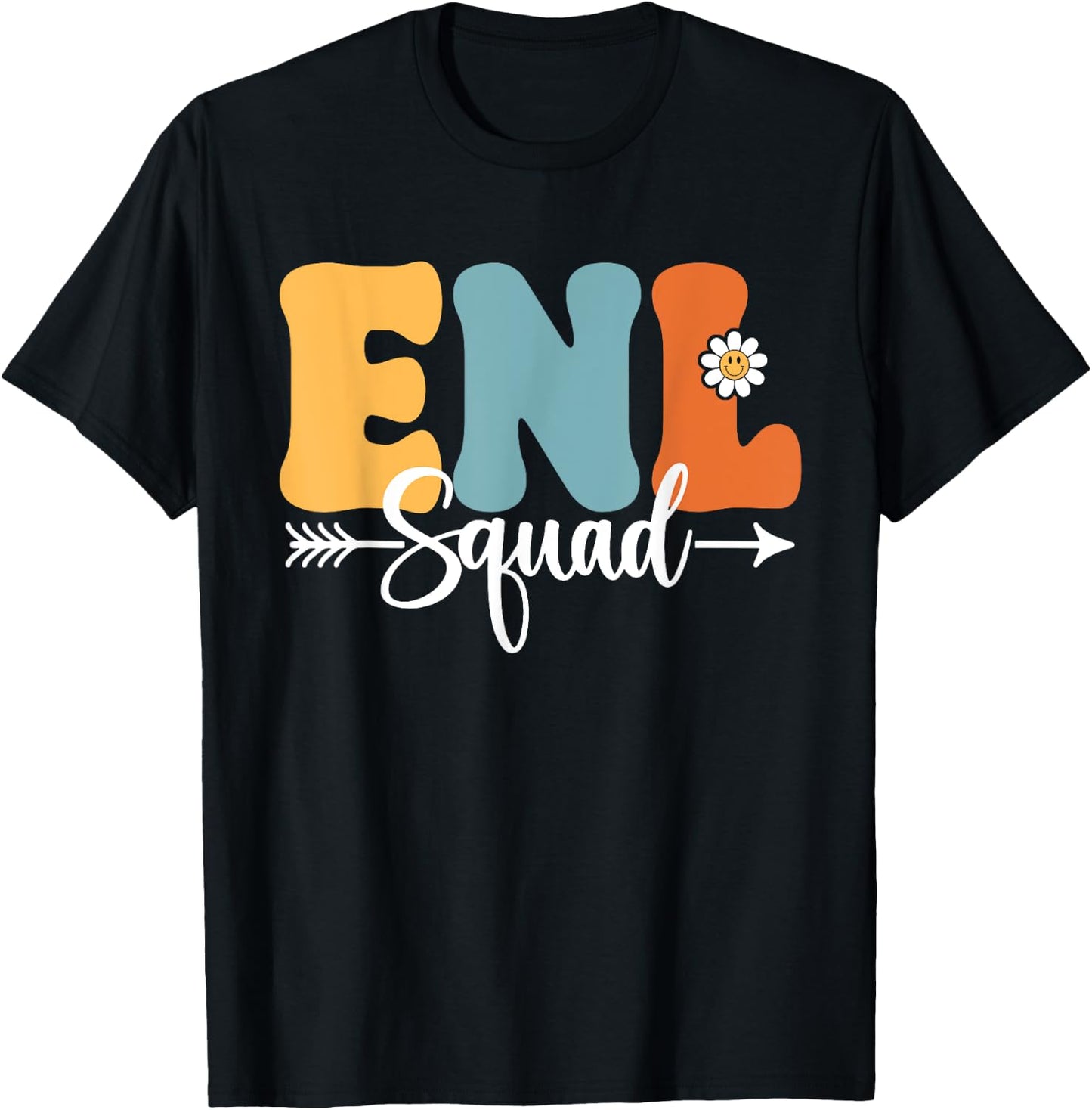 ENL Squad Back To School Teachers Students ENL Crew Men Women Girls Kids T-Shirt - T-Shirt | Black