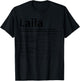 LAILA Nutrition Personalized Name Funny Christmas Idea T-Shirt - T-Shirt | Black