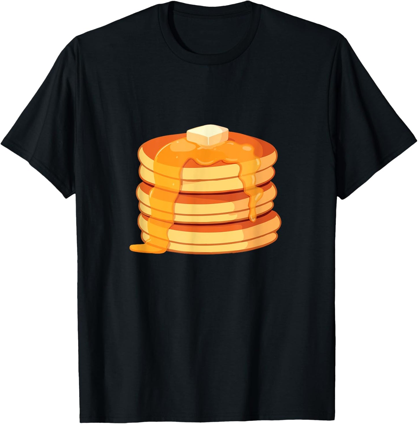 Stack Of Pancakes - Pancake Lover Flapjacks Breakfast T-Shirt - T-Shirt | Black