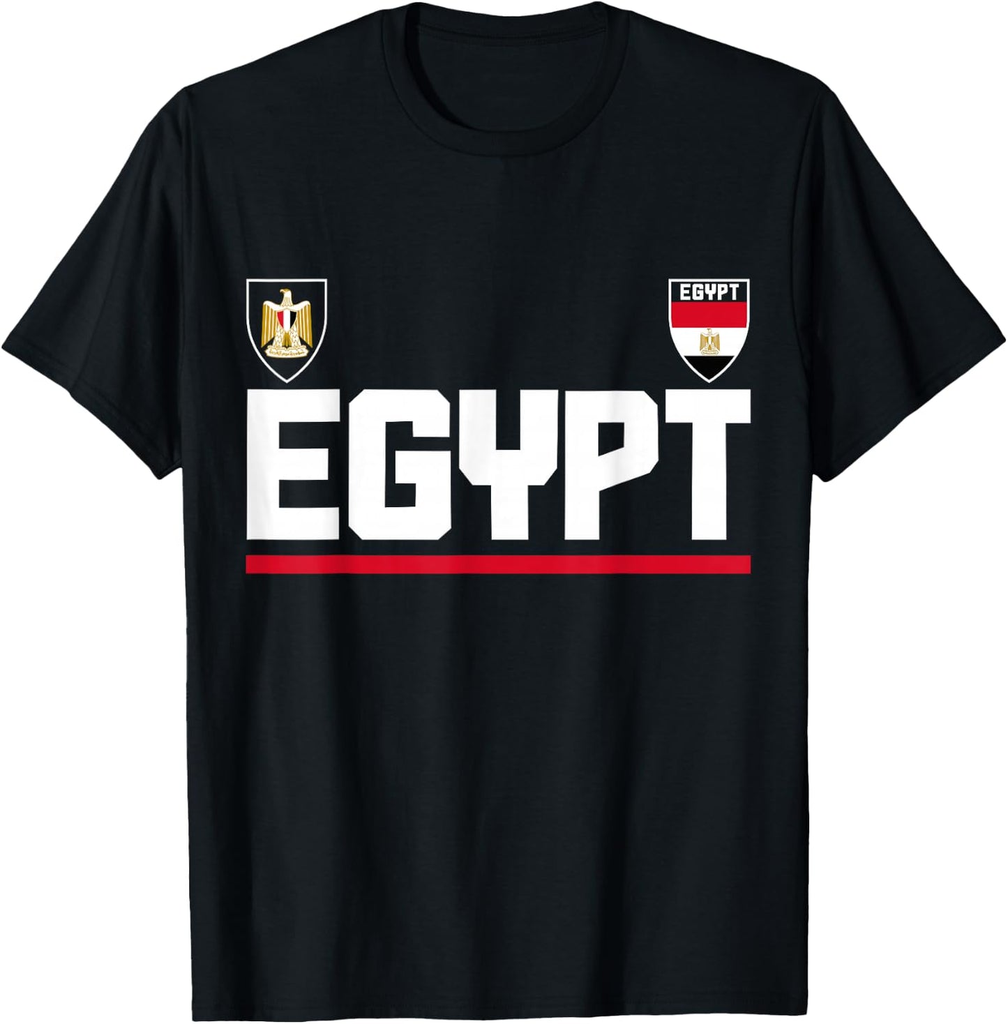 Egypt Pride Egyptian Flag African Roots Heritage T-Shirt - T-Shirt | Black