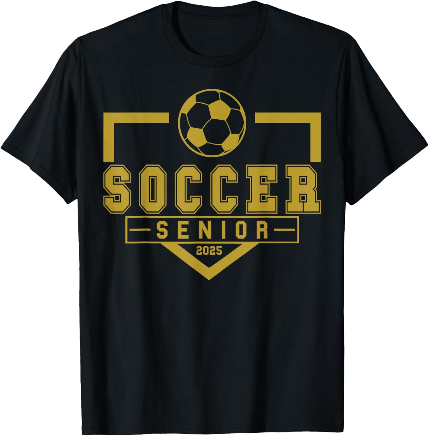Soccer Senior Night Soccer Senior 2025 Graduation 12 T-Shirt - T-Shirt | Black