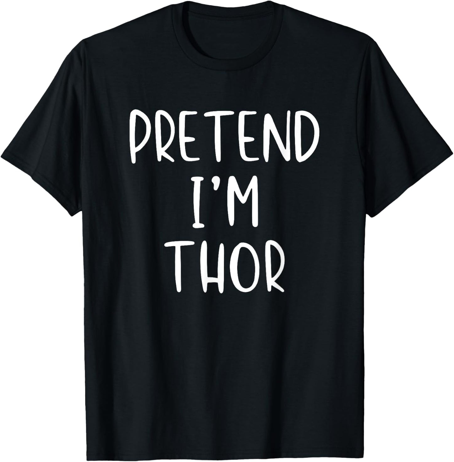 Pretend Thor Costume Halloween Nordic Norse Mythology T-Shirt - T-Shirt | Black