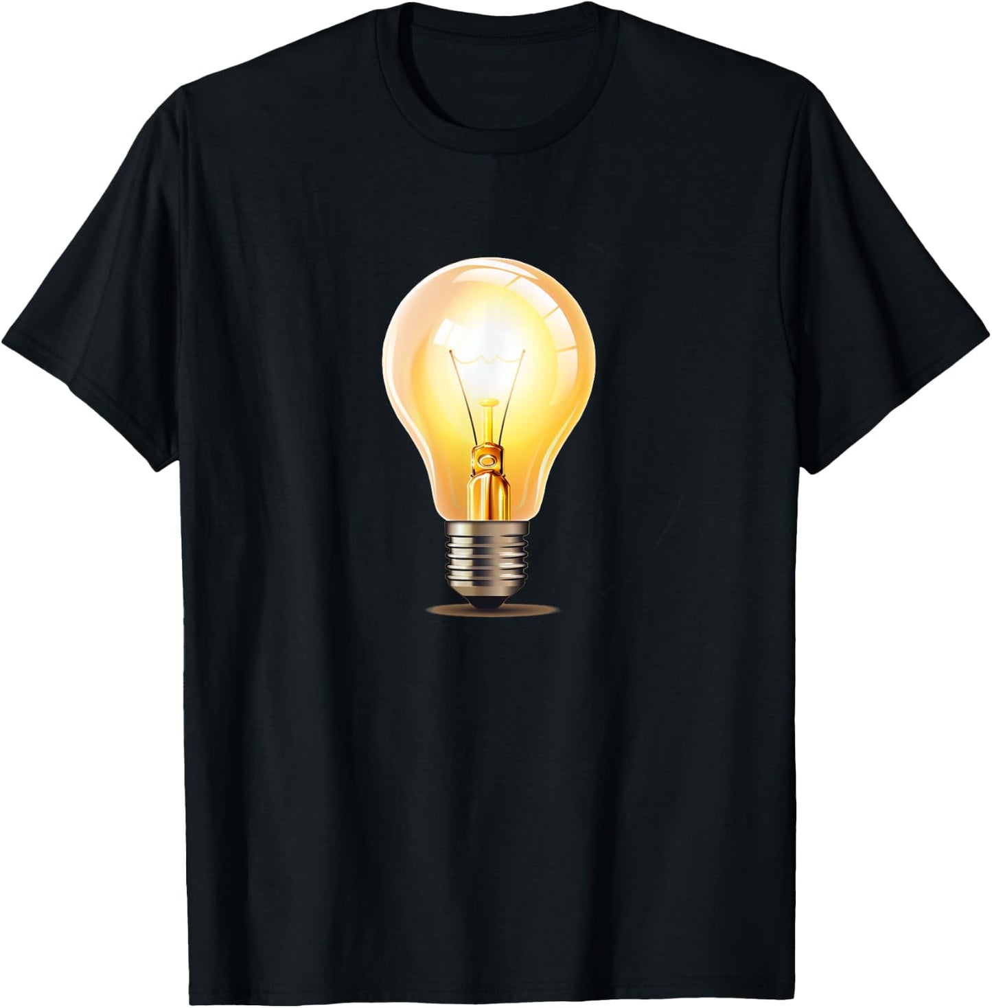 Funny brightly shining Light Bulb Costume T-Shirt - T-Shirt | Black