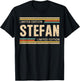 STEFAN Limited Edition Shirt STEFAN Name Personalized T-Shirt - T-Shirt | Black