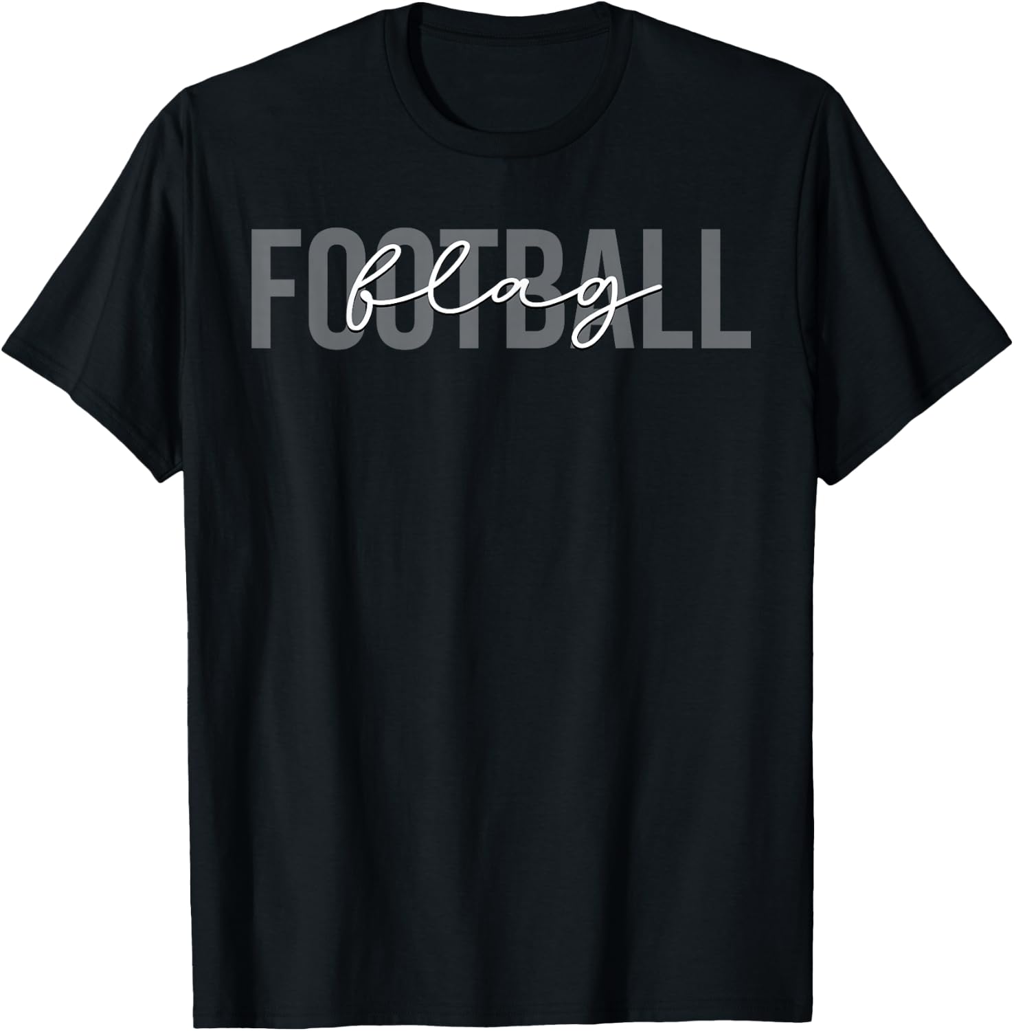 Flag Football Coach Team Trainer T-Shirt - T-Shirt | Black