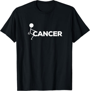 F Cancer Funny Stick figure Screw Hump It T Shirt T-Shirt - T-Shirt | Black