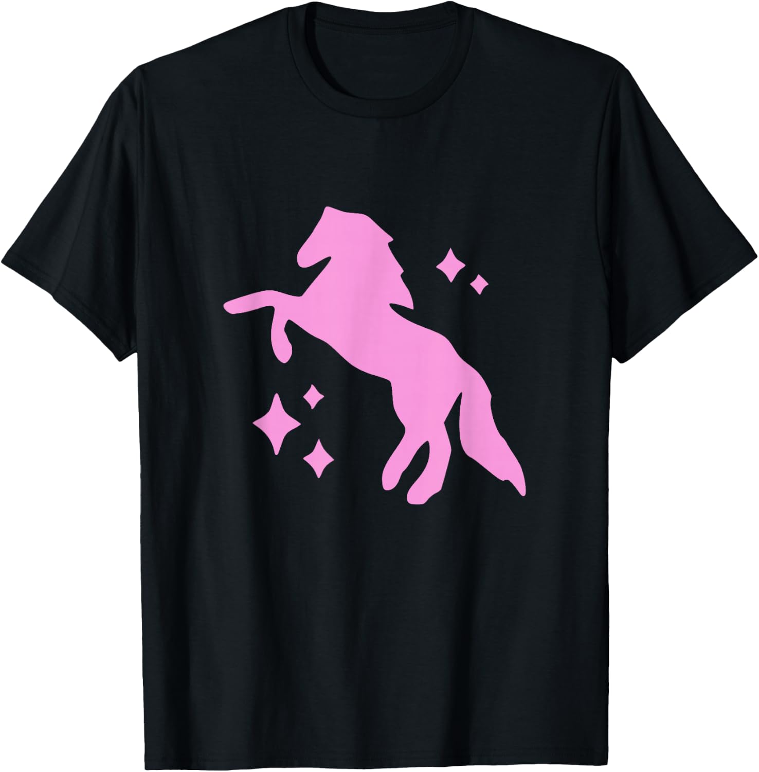 Pony and Heels Lover Pink Girls Clubs Disco Birthday Cowgirl T-Shirt - T-Shirt | Black