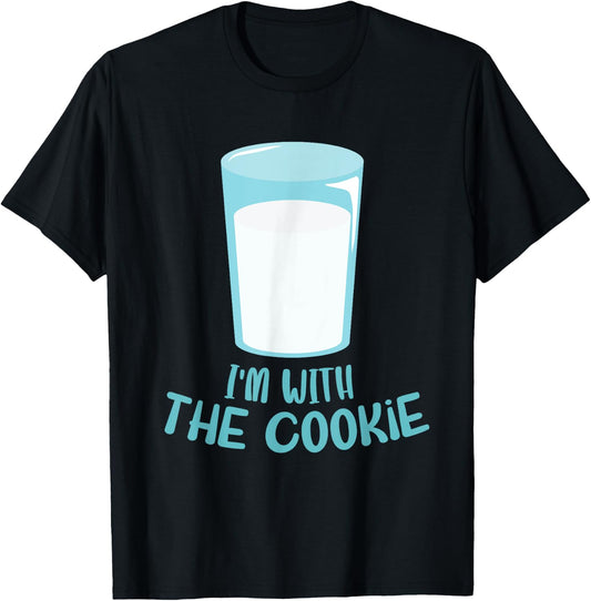 I'm With The Cookie Funny Halloween Couple Costume T-Shirt - T-Shirt | Black