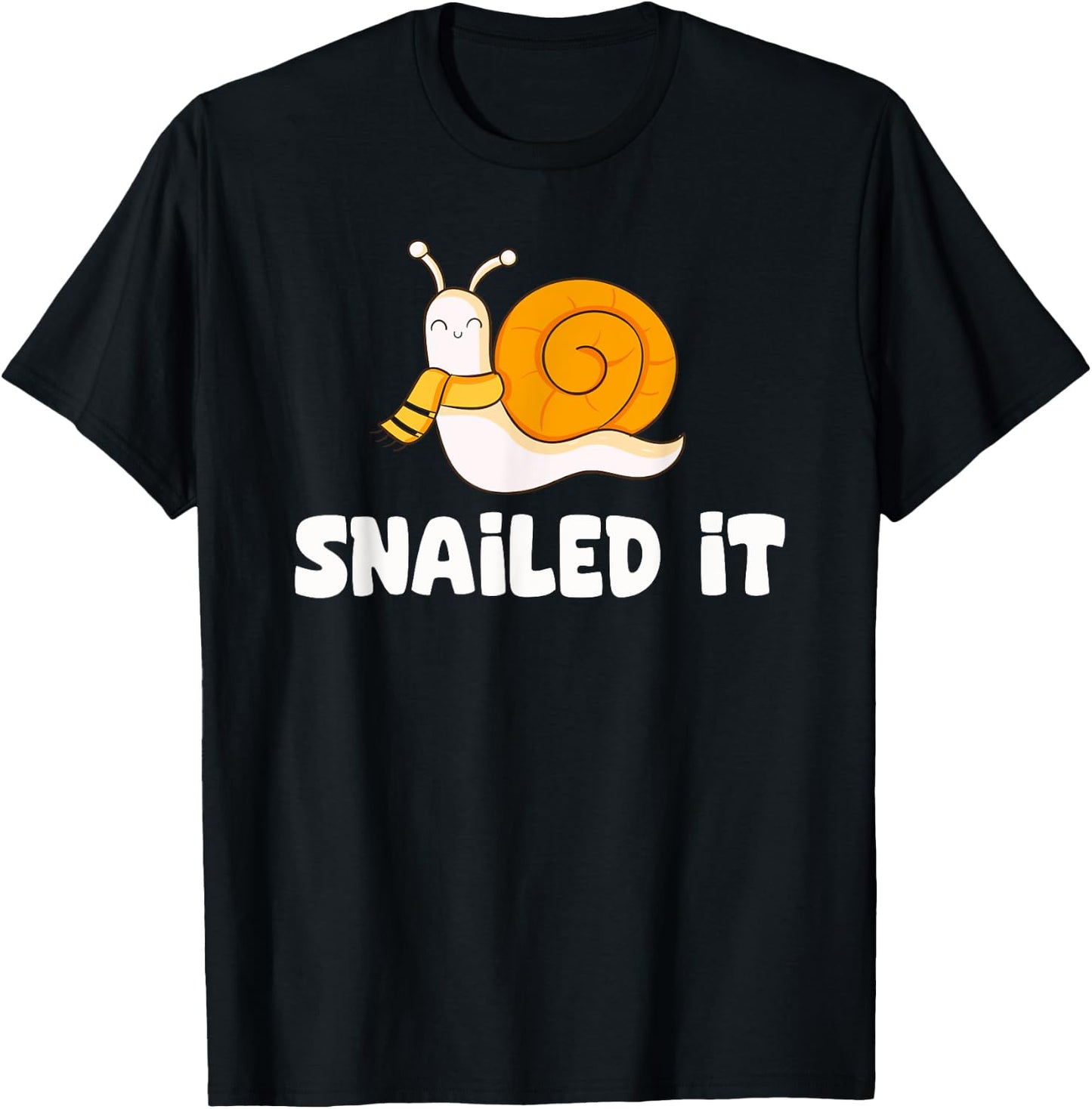 Snailed It Funny Snail T-Shirt - T-Shirt | Black