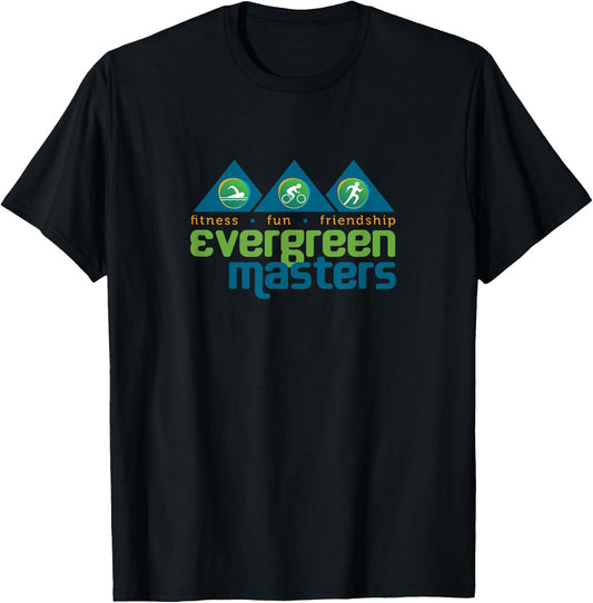 Evergreen Fitness Fun Friendship Team T-Shirt - T-Shirt | Black