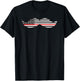 Thin Red Line Mustache Firefighters T-Shirt - T-Shirt | Black