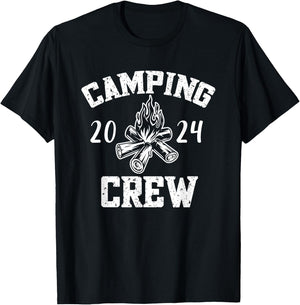 Camper Road Trip Family Matching Group Camping Crew 2024 T-Shirt - T-Shirt | Black
