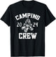 Camper Road Trip Family Matching Group Camping Crew 2024 T-Shirt - T-Shirt | Black