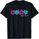 Amelia Island Florida Hibiscus Flower Girls Souvenir T-Shirt - T-Shirt | Black