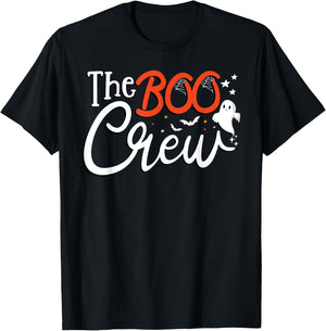 The Boo Crew A Ghost Vibes Group Matching Halloween Costume T-Shirt - T-Shirt | Black