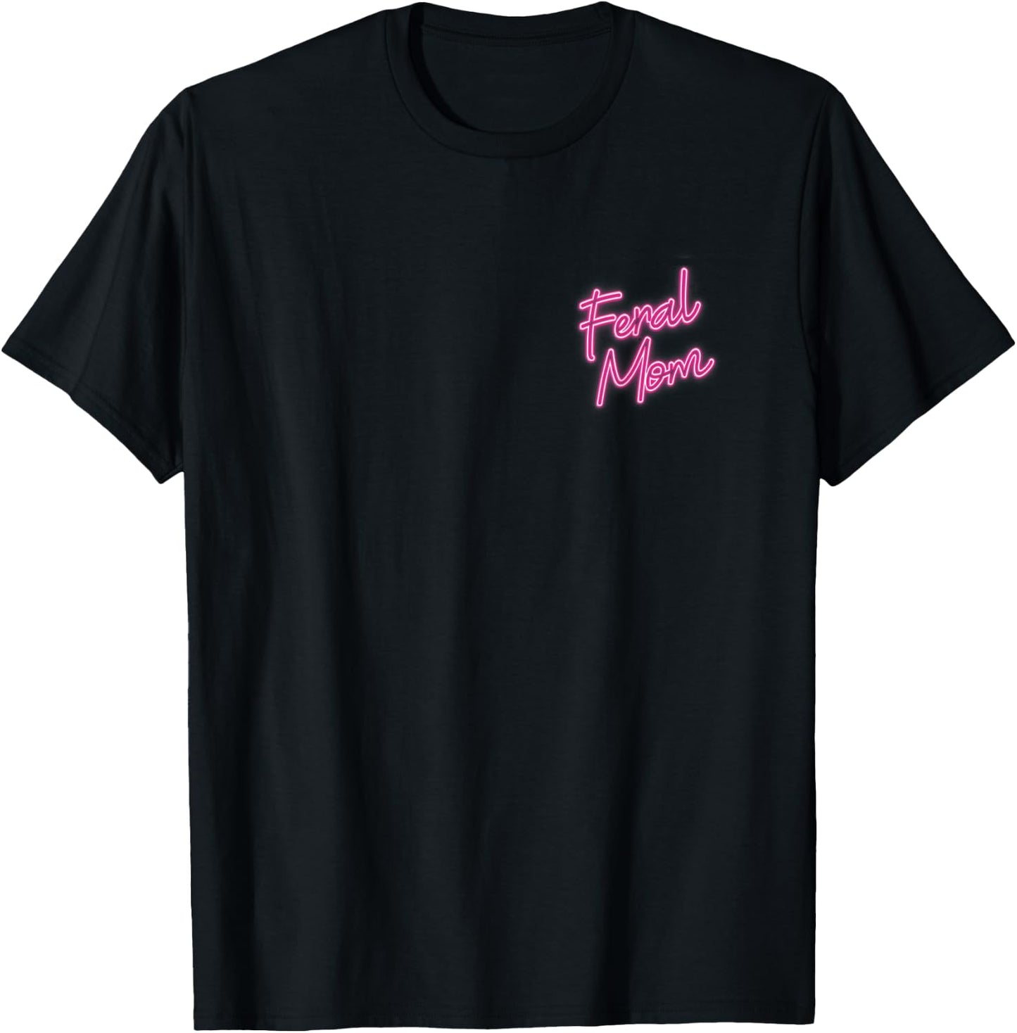 Feral Mom I Run A Tight Shipwreck Women Raccoon (Backprint) T-Shirt - T-Shirt | Black