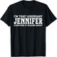 Jennifer Personal Name First Name Funny Jennifer T-Shirt - T-Shirt | Black