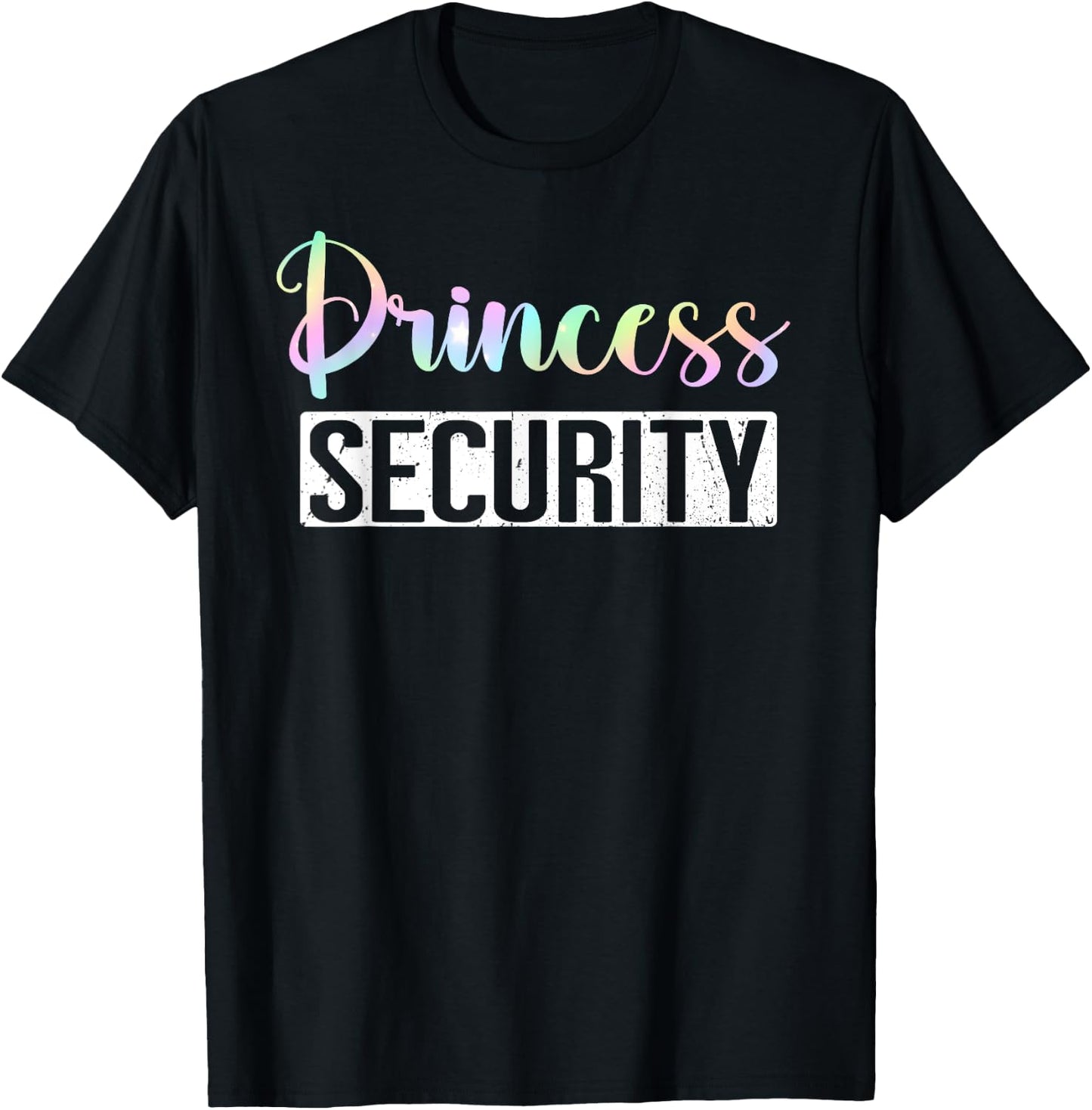 Princess Security Halloween Mom Dad Parents Adult Costume T-Shirt - T-Shirt | Black