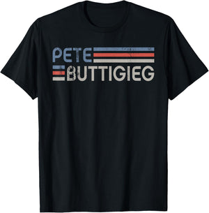 Vintage Pete Buttigieg 2028, Buddigieg For President 2028 T-Shirt - T-Shirt | Black
