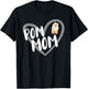 Pom Mom Heart Funny Pomeranian Owner Dog Lover T-Shirt - T-Shirt | Black