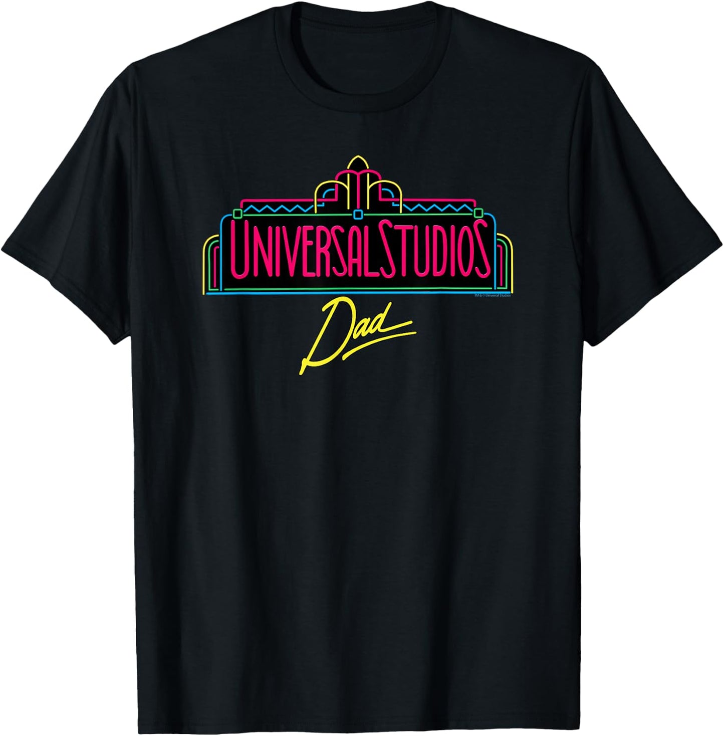Universal Studios Marquee Dad T-Shirt - T-Shirt | Black