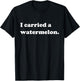 I Carried a Watermelon Foodie Threads T-Shirt - T-Shirt | Black