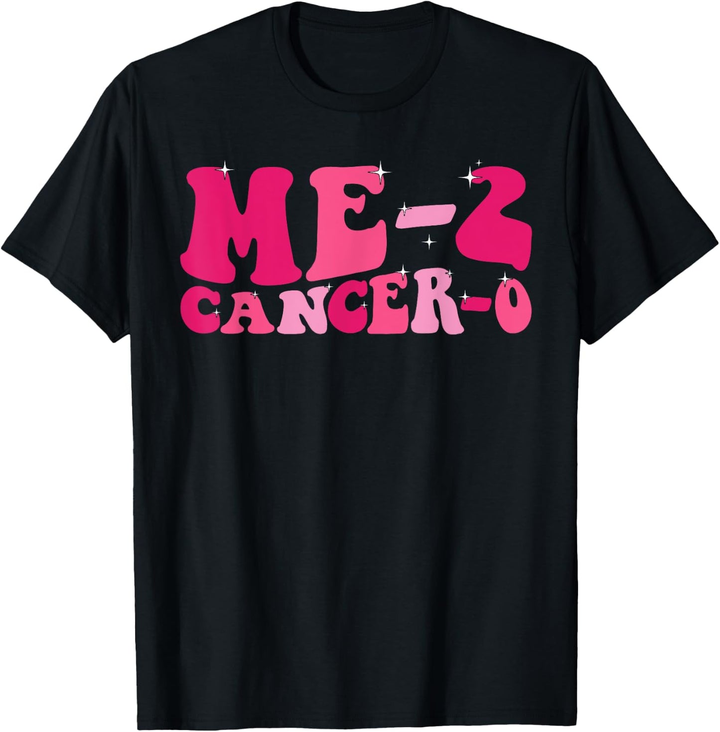 Me 2 Cancer 0 I Beat Cancer Twice Groovy Retro Survivor Cute T-Shirt - T-Shirt | Black