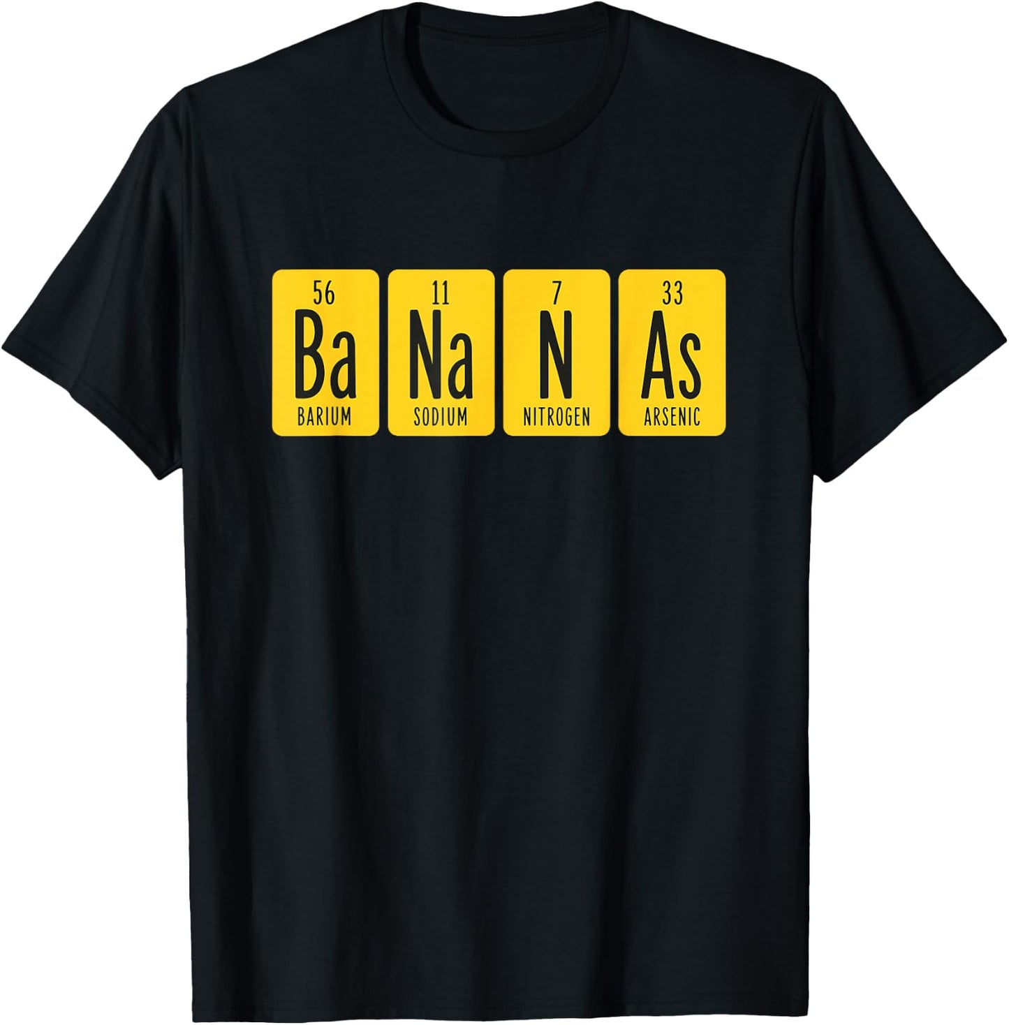 Funny Science Bananas T-Shirt - T-Shirt | Black
