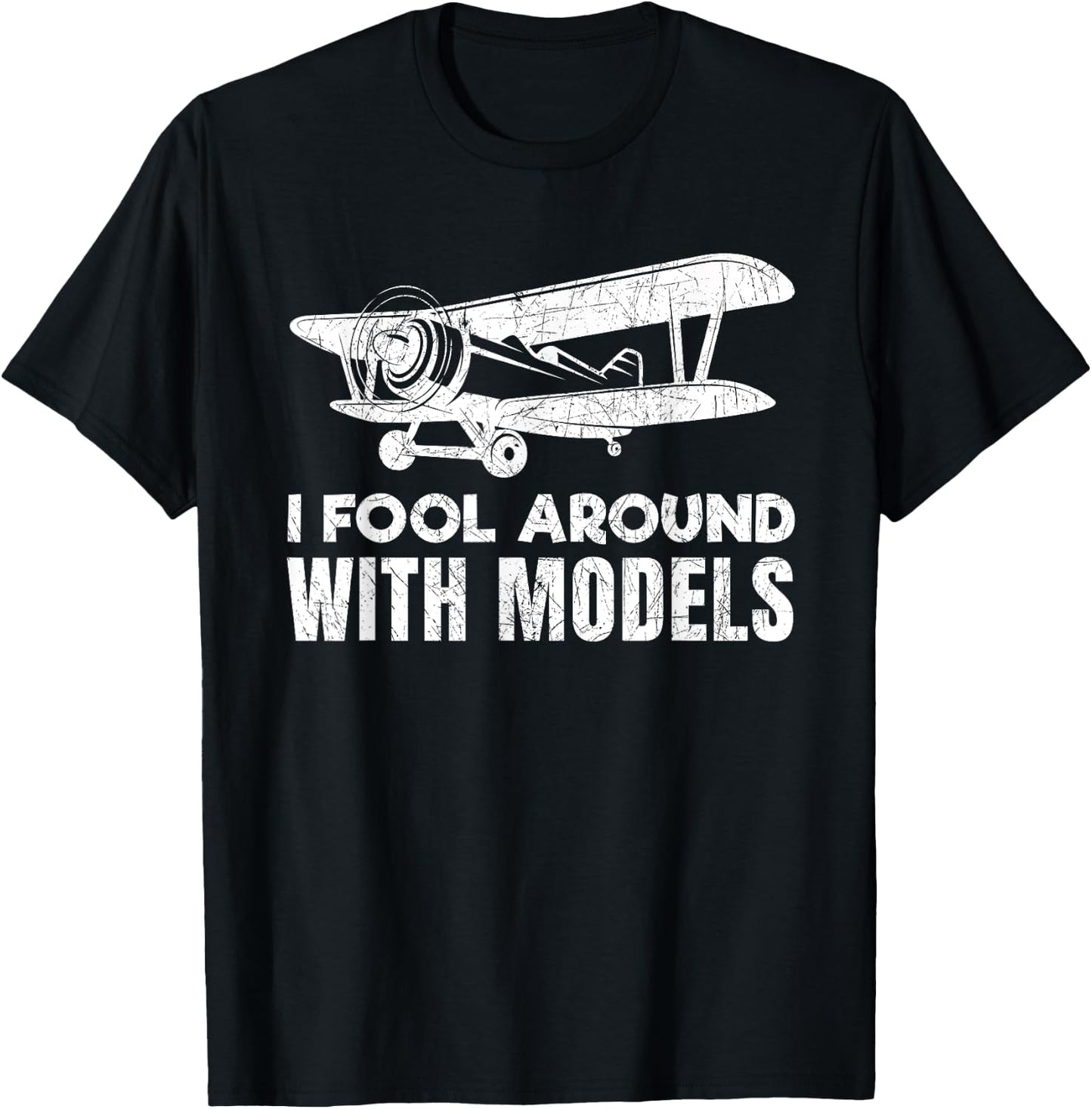 Funny RC Model Airplane Prop Plane Pilot Gift T-Shirt - T-Shirt | Black