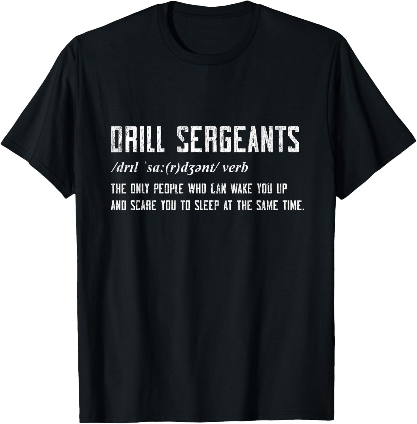 Drill Sergeant Military Drill Team Veteran Bootcamp Gifts T-Shirt - T-Shirt | Black