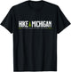 Michigan Pictured Rocks Lakeshore Hike Tree Retro Graphic T-Shirt - T-Shirt | Black