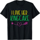 I Love His Crawfish Mardi Gras Funny Masquerade Party Couple T-Shirt - T-Shirt | Black