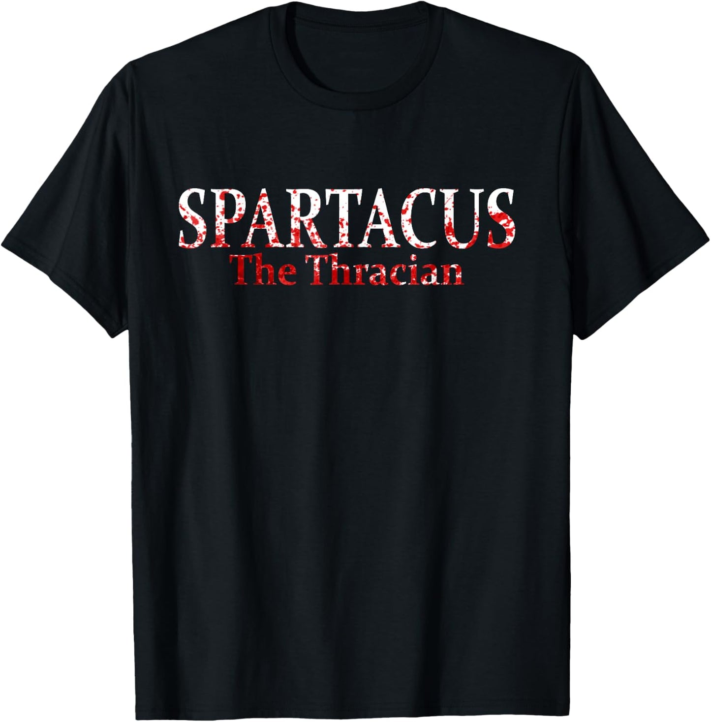 Spartacus The Thracian in Blood Splatter T-Shirt - T-Shirt | Black