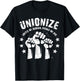 Unionize United We Bargain Divided We Beg Labor Union T-Shirt - T-Shirt | Black