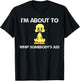 Cute Duck About To Whip Somebody's Ass Funny Cartoon T-Shirt - T-Shirt | Black
