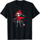 Red Riding Hood Girl with Head of Wolf Scary Gothic Art T-Shirt - T-Shirt | Black